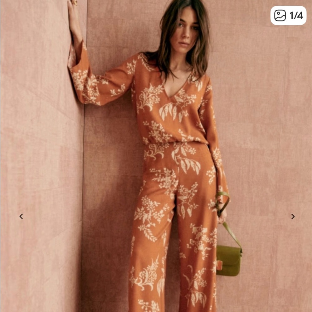 Sezane Pernelle Floral Jumpsuit, NWT 2